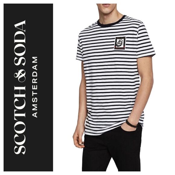 Scotch & Soda Amsterdam Brutus X AB Collab T Shirt - Picture 1 of 11